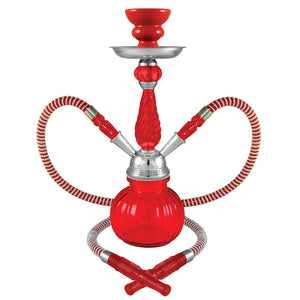 Posh 2-Hose Premium 12" Hookah - Colors Vary