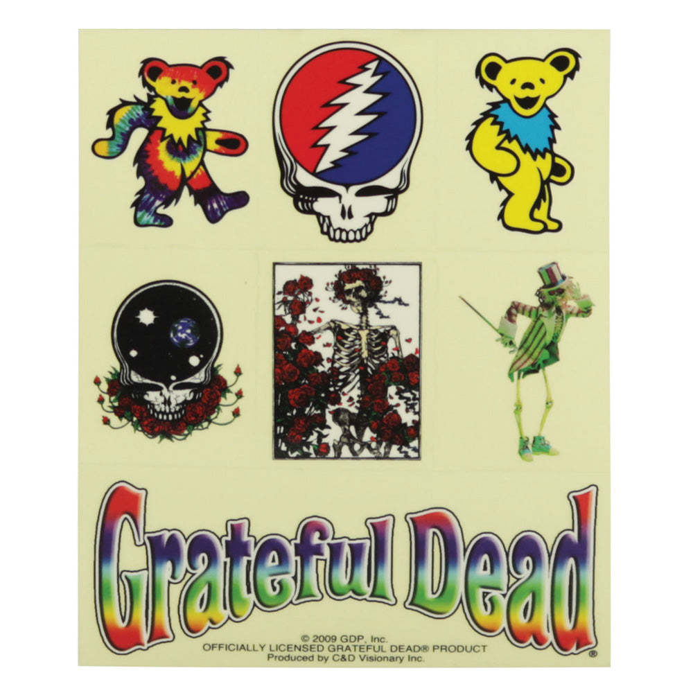 Grateful Dead Assorted 7pc Sticker Sheet