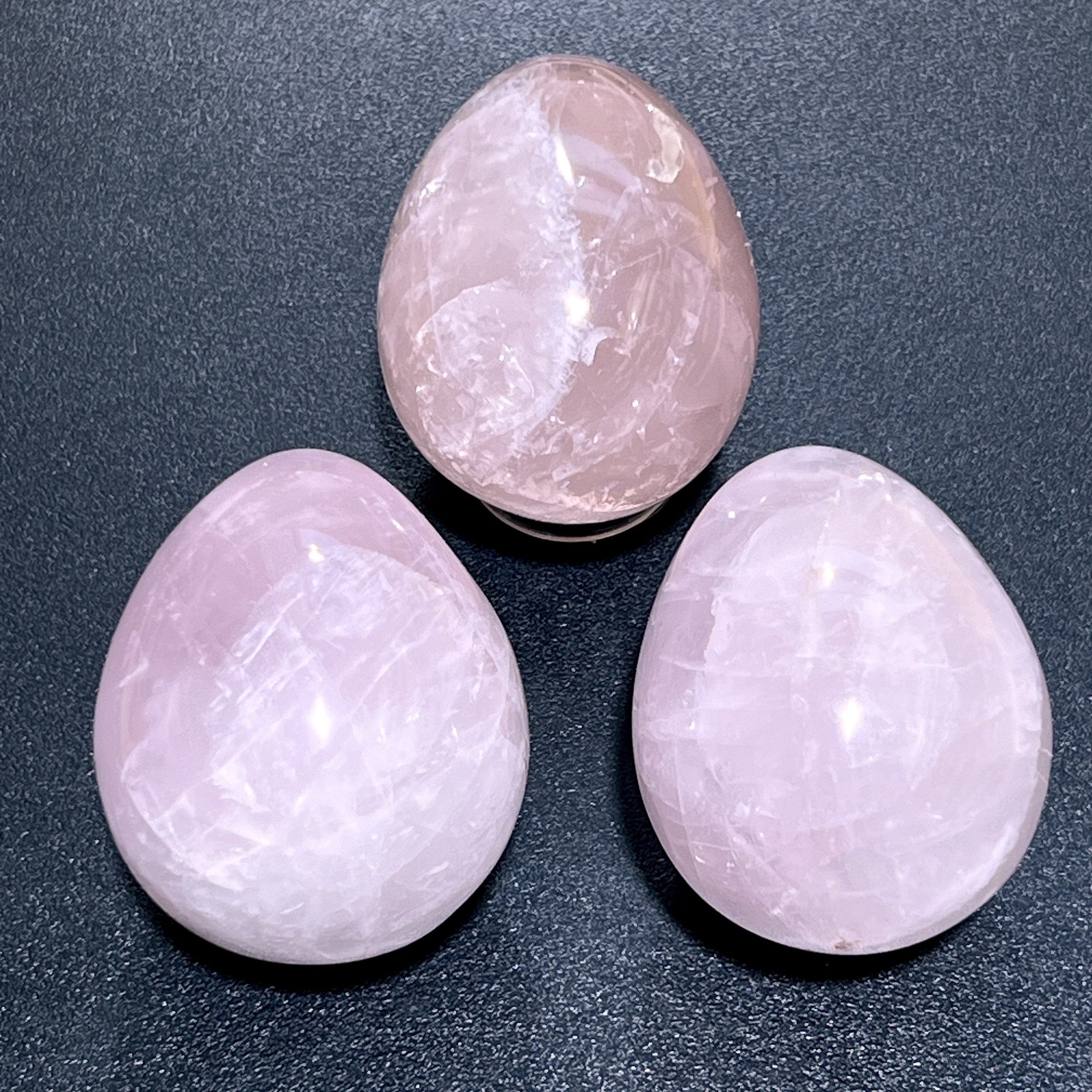 Rose Quartz Egg Polished Natural Gemstone Carving Display Piece Decoration Healing Crystals And Stones