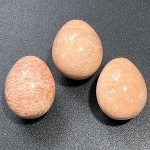 Peach Moonstone Polished Egg Carving Gemstone Decor Gifts And Supplies