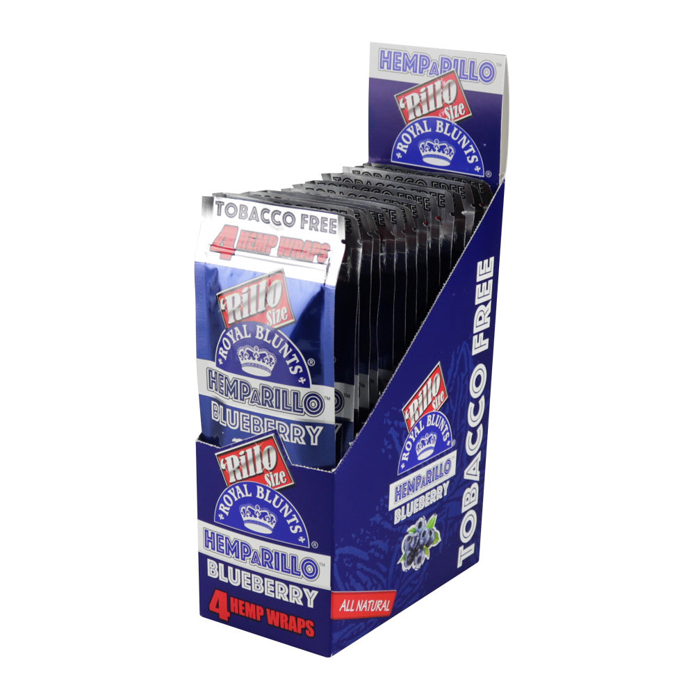 15PC DISP - Royal Blunts Hemparillo Hemp Wraps