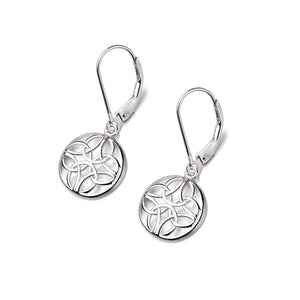 Sterling Silver Lever-Back Celtic Earring