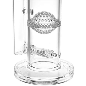 Pulsar Triple Treat Straight Tube Water Pipe - 17" / 19mm F / Clear