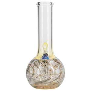 LA Pipes Raked Tiger Stripe Accented Beaker Bong 8"