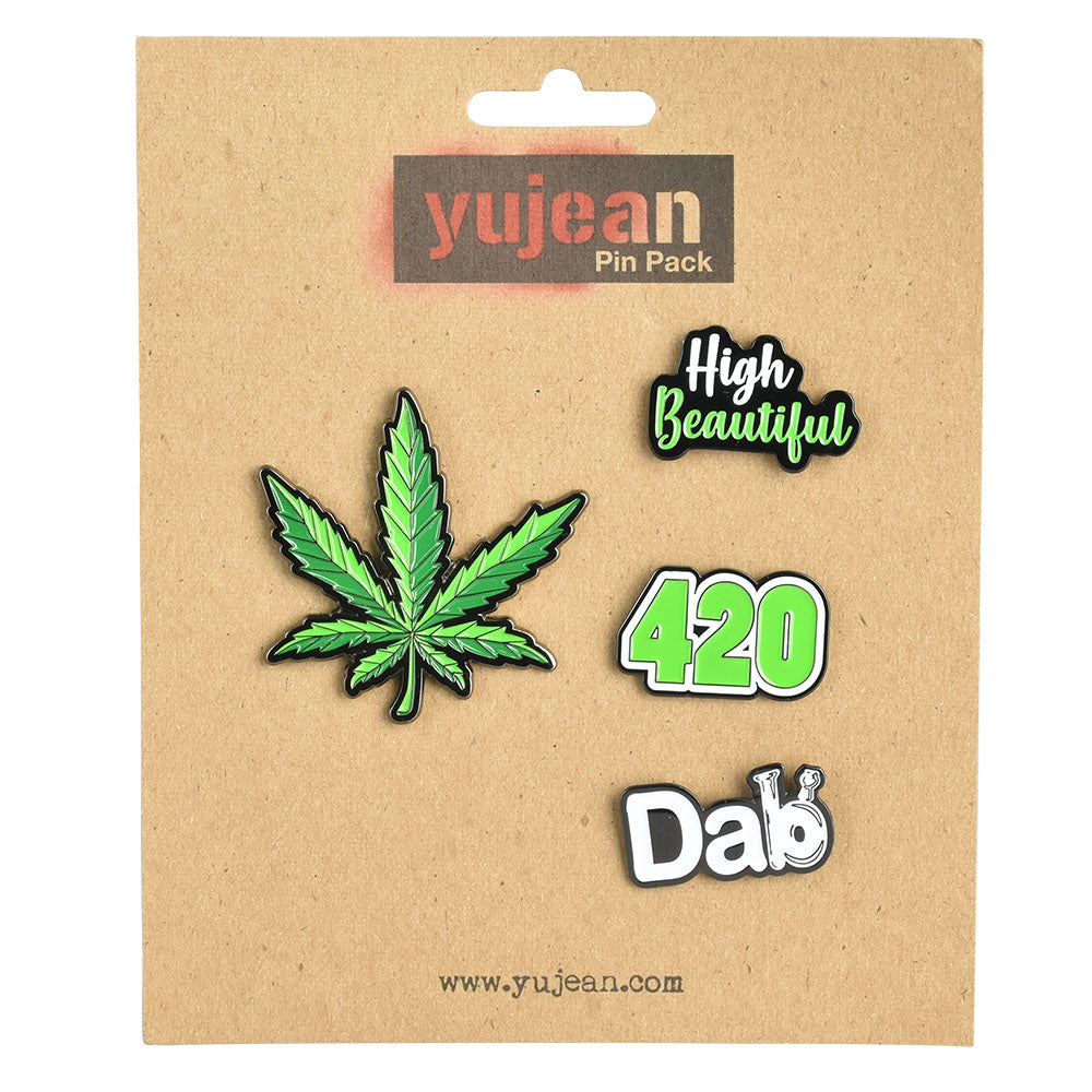 Cannabis Enamel Pin Pack - Set of 4