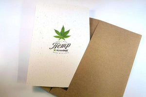 HAPPY HOLIBLAZE HEMP CANNABIS CHRISTMAS CARD