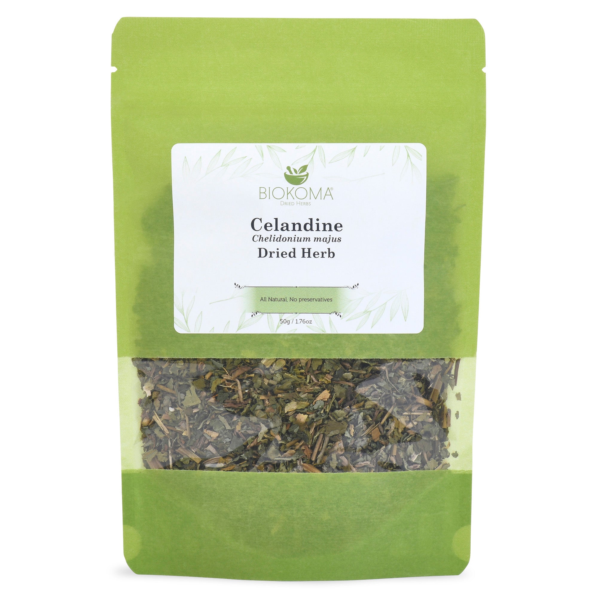 Celandine (Chelidonium majus) Dried Herb 50g 1.76oz