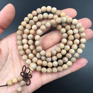 Natural Camphor Wood Beads Bracelet,6/8MM