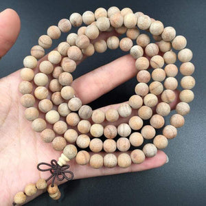 Natural Camphor Wood Beads Bracelet,6/8MM