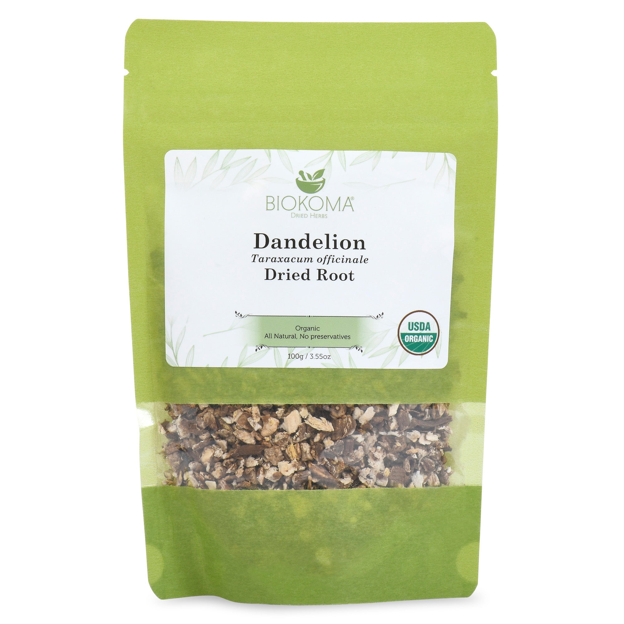 Dandelion (Taraxacum officinale) Organic Dried Root 100g 3.55oz