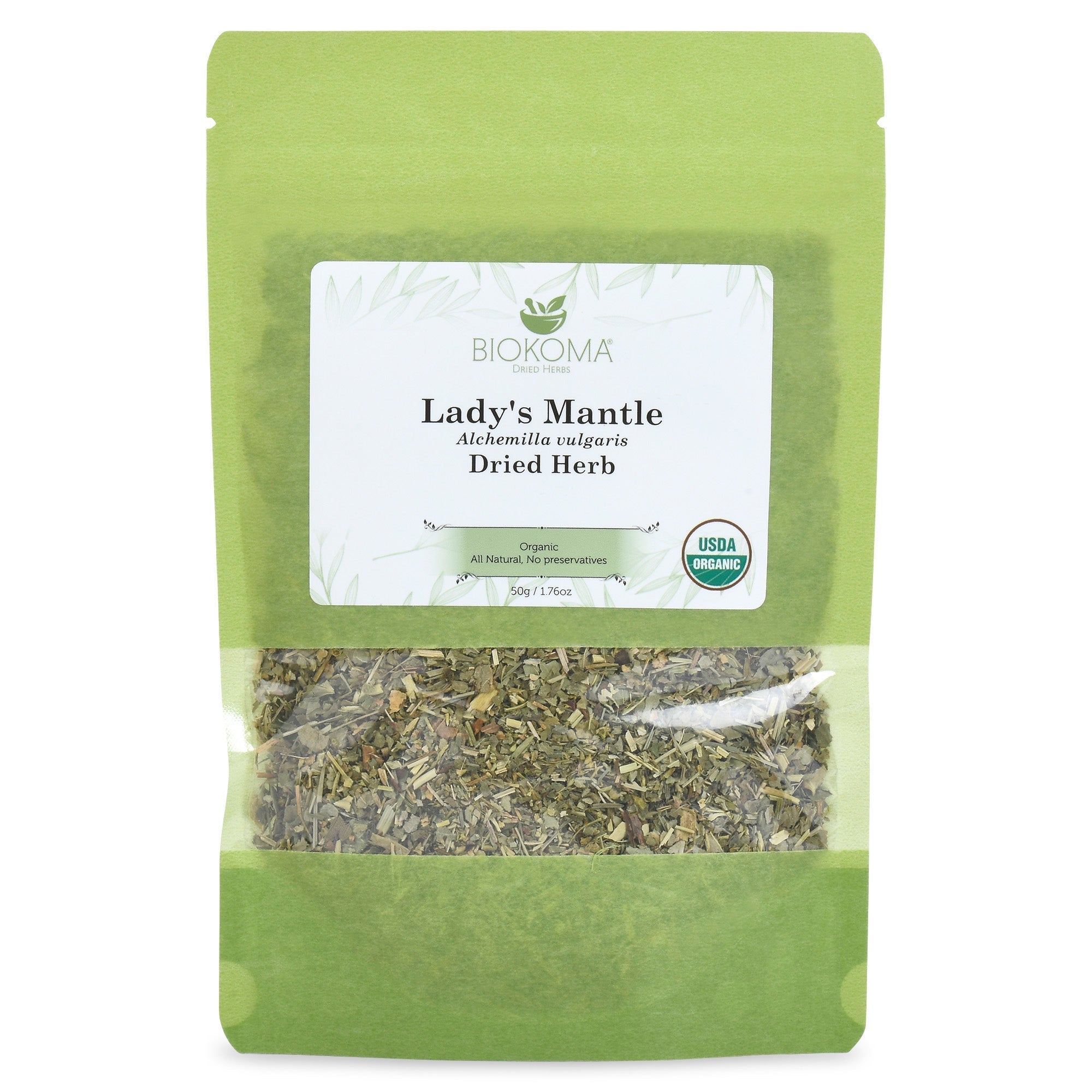 Lady's Mantle (Alchemilla vulgaris) Organic Dried Herb 50g 1.76oz