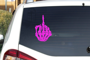 F Skeleton Decal Vinyl Sticker CNC Heavy Duty Middle Finger ~ Oracle 651