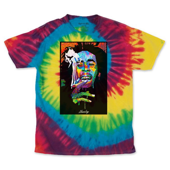 Men's Rainbow Bob Pop Art Tie Dye Tee