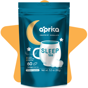 Herbal Sleep Tea with Sleep Guide, 60 bags by Aprika Life