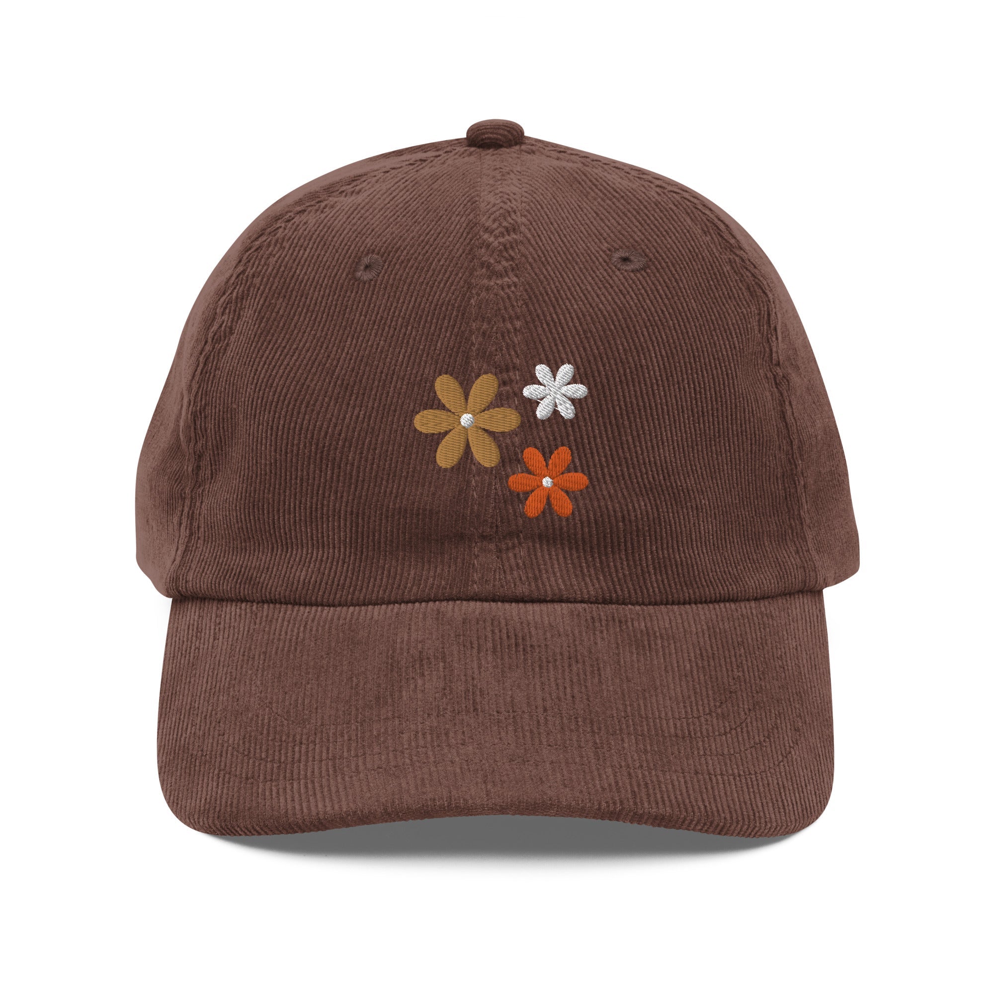 Vintage Floral Corduroy Hat