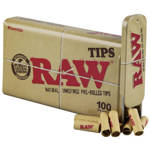 Raw Pre-Rolled Tips Tin