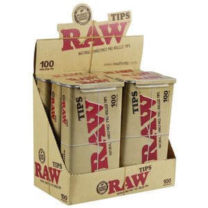 Raw Pre-Rolled Tips Tin