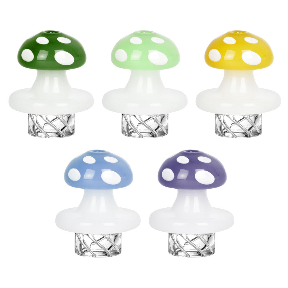 Mushroom Helix Carb Cap - 32mm / Colors Vary