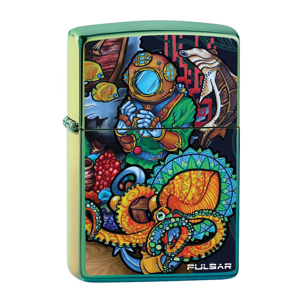 Pulsar Psychedelic Ocean Zippo Lighter