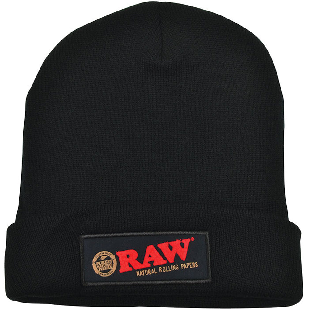 Raw Beanie Hat - Black