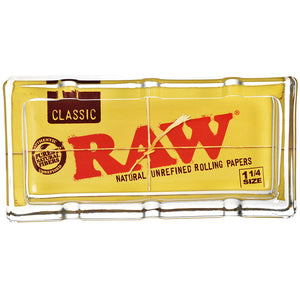 RAW Classic Pack Glass Ashtray - 6"x3"