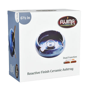 Fujima Reactive Finish Ceramic Ashtray | 6.5"