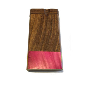 4" Swivel Cap Wooden Dugout - Multi-Color / Pink Tie Dye